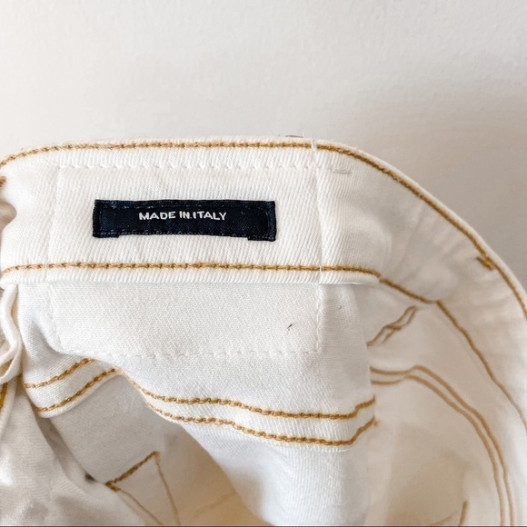 R13 women’s boy skinny ivory white distressed jeans pants size 31 - Picture 12 of 16